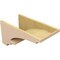 Ekena Millwork 12"W x 24"D x 12"H Wide Diane Rough Cedar Woodgrain TimberThane Corbel, Primed Tan CORUR12X24X12DIARCPR - alternate 2